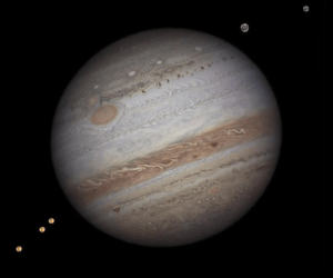 Jupiter and its visible moons